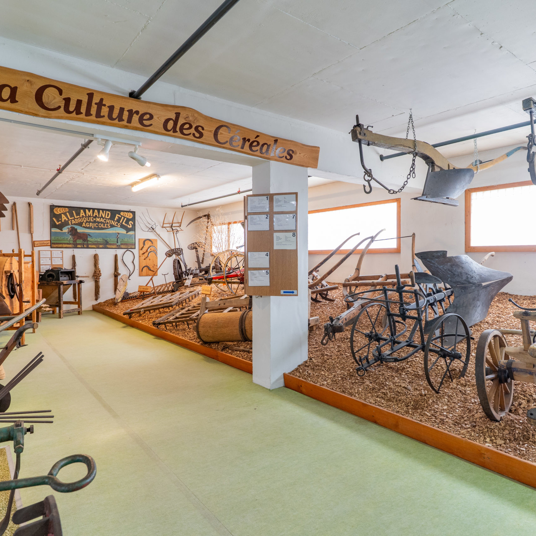 Photo des salles d'exposition du Moulin de Chiblins