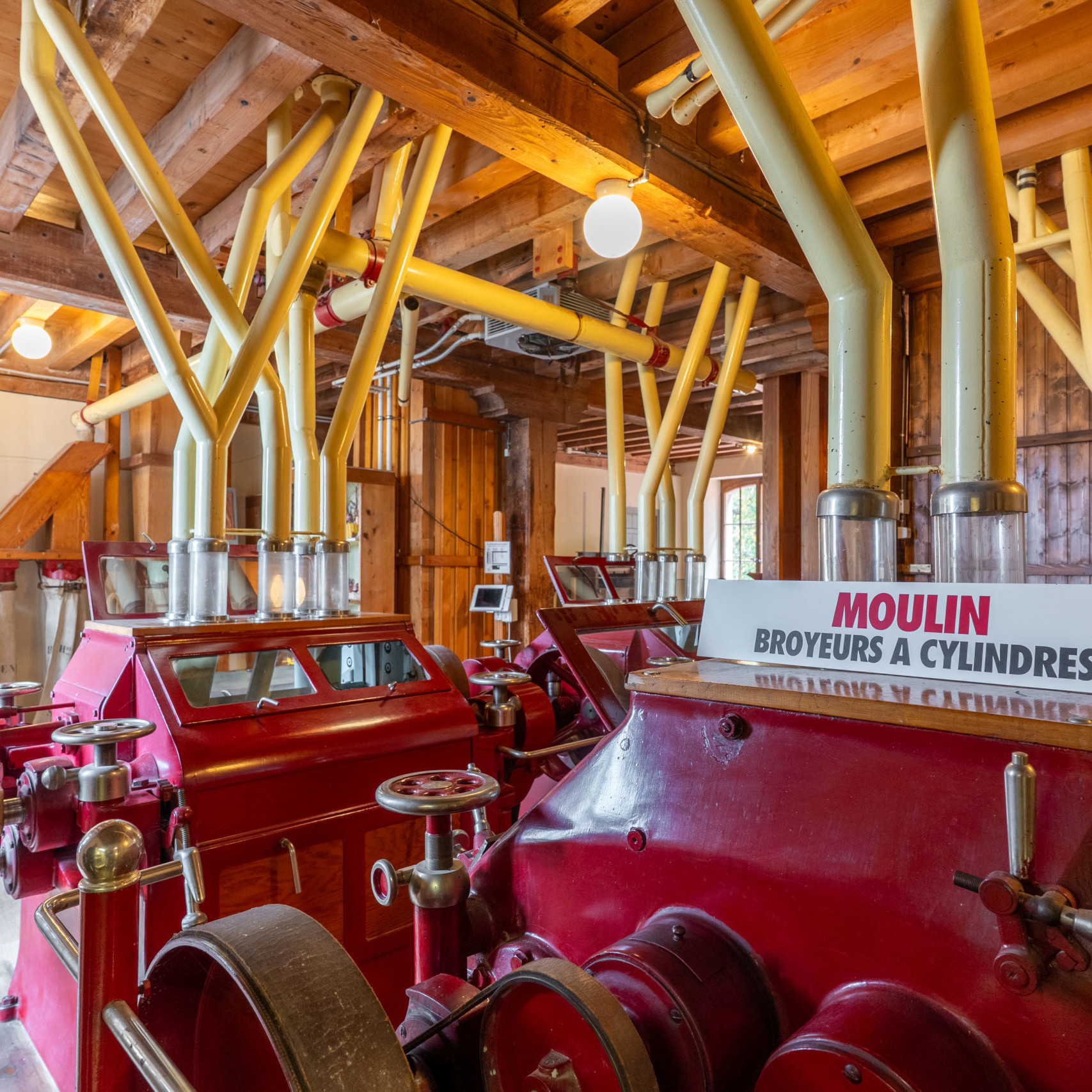 Photo des salles d'exposition du Moulin de Chiblins
