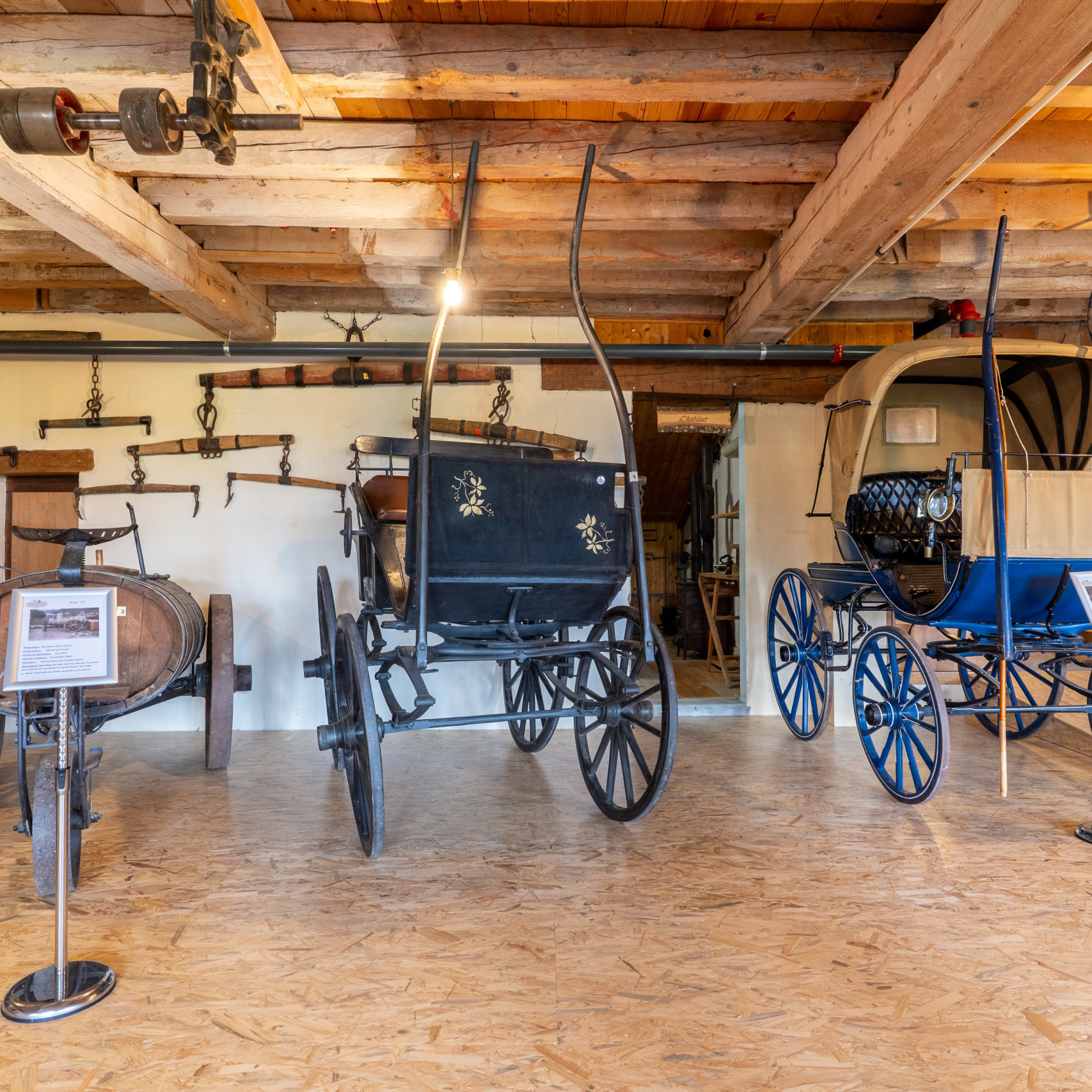 Photo des salles d'exposition du Moulin de Chiblins